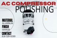 Aluminum AC Compressor AFTER Chrome-Like Metal Polishing and Buffing Services / Restoration Services - Aluminum Polishing - AC Compressor Polishing