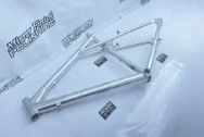 Aluminum Bicycle Frame BEFORE Chrome-Like Metal Polishing | Aluminum Polishing | Aluminum Polishing Services | Bicycle Polishing Service 