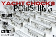 Stainless Steel Boat Chocks AFTER Chrome-Like Metal Polishing and Buffing Services / Restoration Services - Stainless Steel Polishing - Boat Polishing - Boat Chock Polishing 