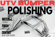 Thumper Fab 2024 Can Am Maverick R UTV Steel Rear Bumper AFTER Chrome-Like Metal Polishing - Steel Polishing | Finishing Services | Polishing Services