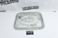 Silver Platter Serving Tray AFTER Chrome-Like Metal Polishing - Silver Polishing - Serving Tray Polishing Service