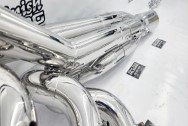 Stainless Steel V8 Exhaust Headers AFTER Chrome-Like Metal Polishing - Exhaust Headers Polishing - Stainless Steel Polishing Services