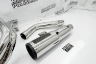 Vance & Hines Stainless Steel Exhaust System AFTER Chrome-Like Metal Polishing - Stainless Steel Polishing - Exhaust System Polishing Service