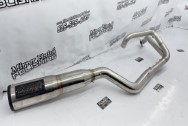 Vance & Hines Stainless Steel Exhaust System BEFORE Chrome-Like Metal Polishing - Stainless Steel Polishing - Exhaust System Polishing Service