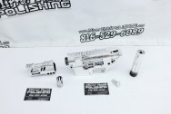 Aluminum AR-15 Gun Frame Lower, Upper, Flash Suppressor and Parts AFTER Chrome-Like Metal Polishing - Steel Polishing - Gun Polishing Services - Aluminum Polishing 