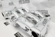 Nissan 300ZX Aluminum Intake Manifold AFTER Chrome-Like Metal Polishing - Titanium Polishing - Intake Manifold Polishing Services