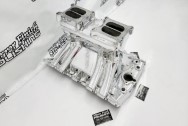 Offenhauser Aluminum Intake Manifold AFTER Chrome-Like Metal Polishing - Aluminum Polishing - Intake Polishing Service