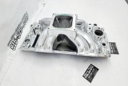 Aluminum V8 Intake Manifold AFTER Chrome-Like Metal Polishing - Aluminum Polishing - Intake Manifold Polishing Services