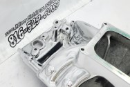 Aluminum V8 Intake Manifold AFTER Chrome-Like Metal Polishing - Aluminum Polishing - Intake Manifold Polishing Services