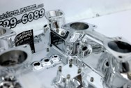 Hogans Aluminum Intake Manifold for Big Block Chevy AFTER Chrome-Like Metal Polishing - Aluminum Polishing - Intake Manifold Polishing Services - Hogans Intake Manifold Polishing Service