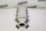 Holley EFI Aluminum Intake Manifold BEFORE Chrome-Like Metal Polishing - Aluminum Polishing - Intake Manifold Polishing Services