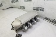 Holley EFI Aluminum Intake Manifold BEFORE Chrome-Like Metal Polishing - Aluminum Polishing - Intake Manifold Polishing Services