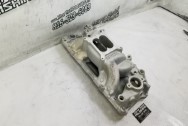 Edelbrock RPM Air Gap Aluminum Intake Manifold BEFORE Chrome-Like Metal Polishing - Aluminum Polishing - Intake Manifold Polishing Services