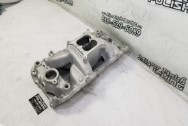 Edelbrock RPM Air Gap Aluminum Intake Manifold BEFORE Chrome-Like Metal Polishing - Aluminum Polishing - Intake Manifold Polishing Services