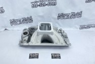 Wilson Manifolds Aluminum Intake Manifold BEFORE Chrome-Like Metal Polishing - Aluminum Polishing - Intake Manifold Polishing Services