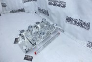 Hogans Aluminum Intake Manifold for Big Block Chevy BEFORE Chrome-Like Metal Polishing - Aluminum Polishing - Intake Manifold Polishing Services - Hogans Intake Manifold Polishing Service