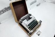 Vintage 1950 Stainless Steel Smith Corona Typewriter AFTER Chrome-Like Metal Polishing and Buffing Services / Restoration Services