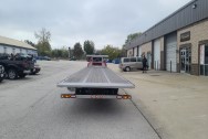 MAXX-D Flatbed Trailer AFTER Steel Metal Polishing | Steel Metal Finishing Services - Trailer Polishing - Trailer Finishing - Satin Finish - Prep for Coatings