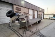 MAXX-D Flatbed Trailer AFTER Steel Metal Polishing | Steel Metal Finishing Services - Trailer Polishing - Trailer Finishing - Satin Finish - Prep for Coatings