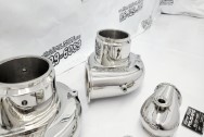 Aluminum and Steel Precision Turbo Compressor Housings and Exhaust Housings Project AFTER Chrome-Like Metal Polishing - Steel and Brass Polishing - Turbo Polishing - Compressor Housing and Exhaust Housing Polishing Service