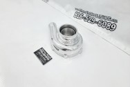 Garrett Aluminum Turbo Housing AFTER Chrome-Like Metal Polishing - Aluminum Polishing - Compressor Housing Polishing Services