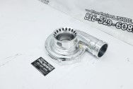 Precision Turbo Aluminum Turbo Compressor Housing AFTER Chrome-Like Silver Polishing | Turbo Polishing | Aluminum Polishing Services