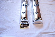 1950 Riley RMC 2 1/2 Aluminum Valve Covers AFTER Chrome-Like Metal Polishing and Buffing Services