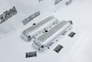 Chevy Corvette Aluminum Valve Covers AFTER Chrome-Like Metal Polishing - Aluminum Polishing - Valve Cover Polishing Services