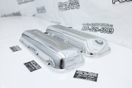 Chevy Corvette Aluminum Valve Covers AFTER Chrome-Like Metal Polishing - Aluminum Polishing - Valve Cover Polishing Services