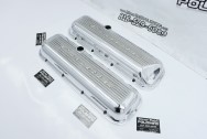 Chevy Corvette Aluminum Valve Covers AFTER Chrome-Like Metal Polishing - Aluminum Polishing - Valve Cover Polishing Services