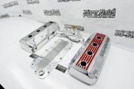 Aluminum Valve Covers BEFORE Chrome-Like Metal Polishing - Aluminum Polishing - Valve Cover Polishing Service