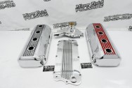 Aluminum Valve Covers BEFORE Chrome-Like Metal Polishing - Aluminum Polishing - Valve Cover Polishing Service