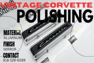 Chevy Corvette Aluminum Valve Covers AFTER Chrome-Like Metal Polishing | Aluminum Polishing | Valve Cover Polishing Service | Custom Painting Services