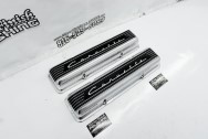 Chevy Corvette Aluminum Valve Covers AFTER Chrome-Like Metal Polishing | Aluminum Polishing | Valve Cover Polishing Service | Custom Painting Services