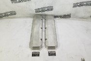Sheet Metal Aluminum Valve Covers BEFORE Chrome-Like Metal Polishing and Buffing Services / Restoration Services - Aluminum Polishing - Valve Cover Polishing Service