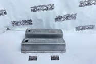 Oldsmobile Aluminum Valve Covers BEFORE Chrome-Like Metal Polishing - Aluminum Polishing - Valve Cover Polishing Services