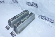 Ford Thunderbird Aluminum Valve Covers BEFORE Chrome-Like Metal Polishing - Aluminum Polishing - Valve Cover Polishing