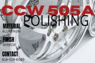 CCW 505A Aluminum Wheels AFTER Chrome-Like Metal Polishing - Aluminum Polishing - Wheel Polishing Services