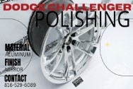 Dodge Challenger Aluminum Wheels AFTER Chrome-Like Metal Polishing - Aluminum Polishing - Wheel Polishing Service