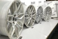 2023 Corvette ZO6 Aluminum Wheels BEFORE Chrome-Like Metal Polishing - Aluminum Polishing - Wheel Polishing Service