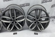 2020 Cadillac Aluminum Wheels BEFORE Chrome-Like Metal Polishing - Aluminum Polishing - Wheel Polishing Services