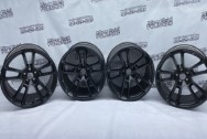 2023 Dodge Challenger Mopar Aluminum Black Coated Wheels BEFORE Chrome-Like Metal Polishing - Wheel Polishing - Aluminum Polishing