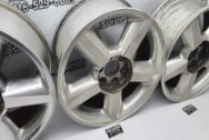 2008-2014 Chevy Truck Aluminum Wheels BEFORE Chrome-Like Metal Polishing - Wheel Polishing | Magnesium Polishing Services