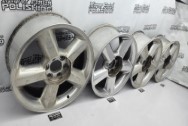 2008-2014 Chevy Truck Aluminum Wheels BEFORE Chrome-Like Metal Polishing - Wheel Polishing | Magnesium Polishing Services