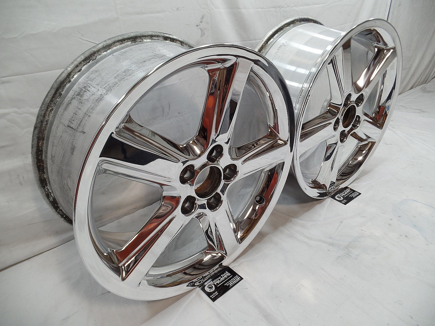 Chrome Plated Wheels AFTER Custom Metal Polishing Services