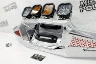 DRT Motorsports 2024 Maverick R UTV Front Bumper AFTER Chrome-Like Metal Polishing and Buffing Services / Restoration Services - Bumper Polishing - Steel UTV Polishing Service - Plus Diode Dynamics SS3 Brackets Polishing Services