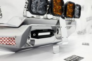 DRT Motorsports 2024 Maverick R UTV Front Bumper AFTER Chrome-Like Metal Polishing and Buffing Services / Restoration Services - Bumper Polishing - Steel UTV Polishing Service - Plus Diode Dynamics SS3 Brackets Polishing Services