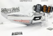 DRT Motorsports 2024 Maverick R UTV Front Bumper AFTER Chrome-Like Metal Polishing and Buffing Services / Restoration Services - Bumper Polishing - Steel UTV Polishing Service - Plus Diode Dynamics SS3 Brackets Polishing Services