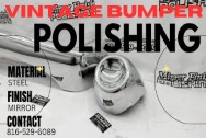 Vintage Steel Bumper AFTER Chrome-Like Metal Polishing - Steel Polishing | Finishing Services | Bumper Polishing Services