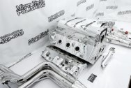 Aluminum Engine Block Project AFTER Chrome-Like Metal Polishing and Buffing Services / Restoration Services - Engine Polishing - Block Polishing Service